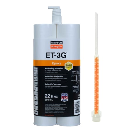 Simpson Strong-Tie 22oz Epoxy Anchoring Adhesive w/ Nozzle ET3G22-N